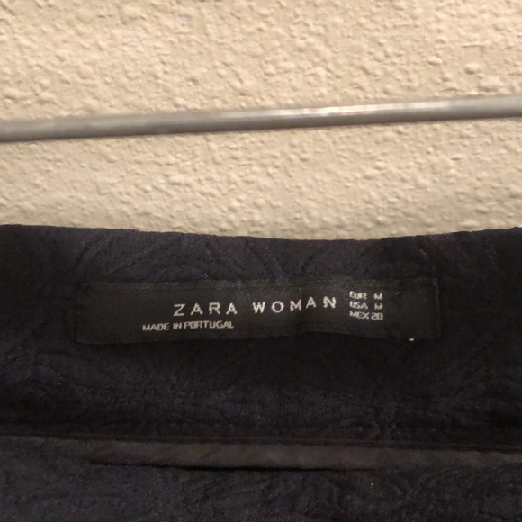 New Zara jacquard floral textured pleated high rise volume a-line midi skirt - Picture 14 of 15